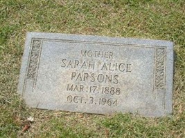 Sarah Alice Crocker Parsons Sarah Alice Crocker Parsons