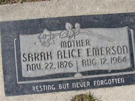 Sarah Alice Emerson Sarah Alice Emerson