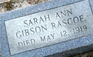 Sarah Ann Gibson Rascoe