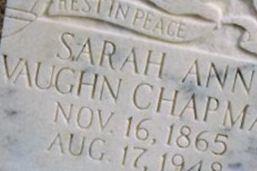 Sarah Ann Vaughn Chapman