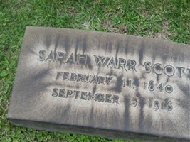 Sarah Ann Warr Scott Sarah Ann Warr Scott