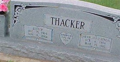 Sarah Annie Uneal Thacker Sarah Annie Uneal Thacker