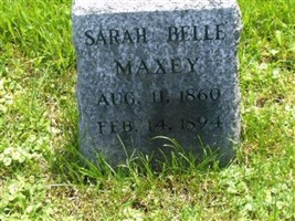 Sarah Belle Maxey Sarah Belle Maxey