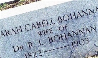 Sarah Cabell Bohannan