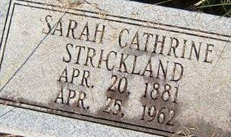 Sarah Catherine Cox Strickland