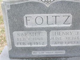 Sarah Catherine "Byrd" Huffman Foltz