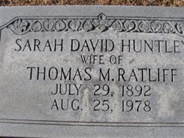 Sarah David Huntley Ratliff