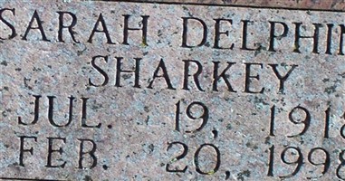 Sarah Delphine Sharkey Gilbert Sarah Delphine Sharkey Gilbert