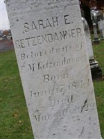 Sarah E Getzendanner Sarah E Getzendanner