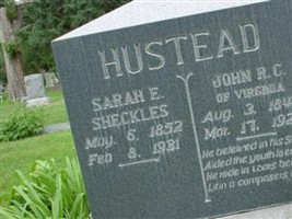 Sarah E. Sheckles Hustead Sarah E. Sheckles Hustead