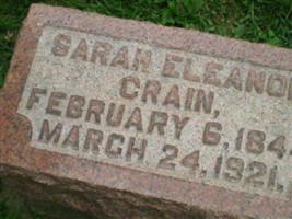 Sarah Eleanor Updegraff Crain Sarah Eleanor Updegraff Crain