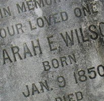 Sarah Elizabeth Etheridge Wilson Sarah Elizabeth Etheridge Wilson