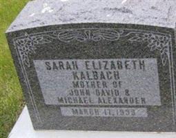 Sarah Elizabeth Kalbach