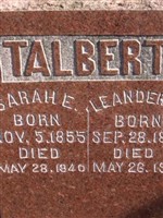 Sarah Elizabeth Miller Talbert Sarah Elizabeth Miller Talbert