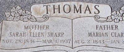 Sarah Ellen Sharp-Mowrey Thomas