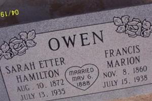 Sarah Etter Hamilton Owen