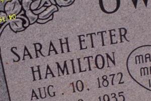 Sarah Etter Hamilton Owen