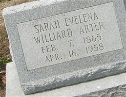 Sarah Evelena Williard Arter