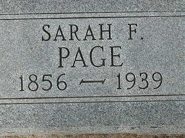 Sarah F. Page