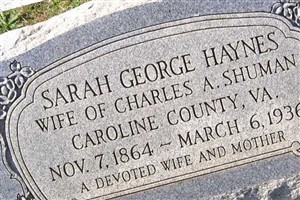 Sarah Haynes Shuman