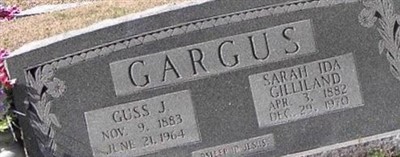 Sarah Ida Gilliland Gargus Sarah Ida Gilliland Gargus