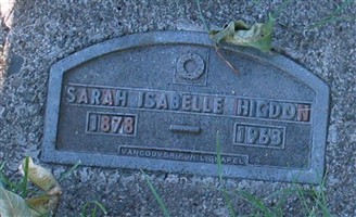 Sarah Isabelle Higdon Sarah Isabelle Higdon