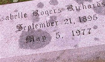 Sarah Isabelle Rogers Richardson Sarah Isabelle Rogers Richardson