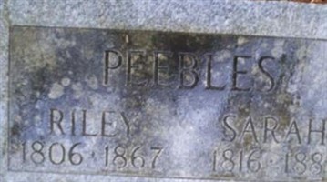 Sarah J. Runnels Peebles Sarah J. Runnels Peebles