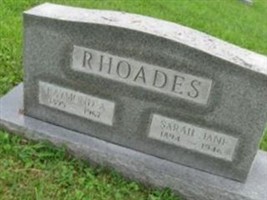 Sarah Jane Davis Rhoades Sarah Jane Davis Rhoades