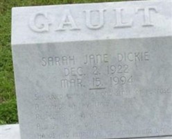 Sarah Jane Dickie Gault Sarah Jane Dickie Gault