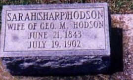 Sarah Jane Sharp Hodson