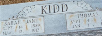 Sarah Jane Westerman Kidd Sarah Jane Westerman Kidd