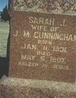 Sarah Jane Wilson Cunningham Sarah Jane Wilson Cunningham