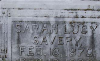 Sarah Lucy Martin Savery