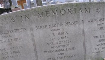 Sarah Martha Remsen Tibbits Sarah Martha Remsen Tibbits