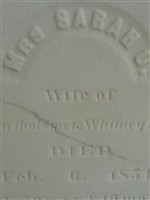 Sarah O Sanford Whitney Sarah O Sanford Whitney