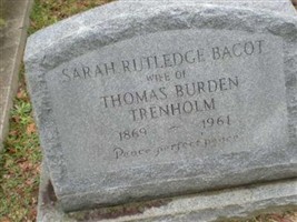 Sarah Rutledge Bacot Trenholm Sarah Rutledge Bacot Trenholm