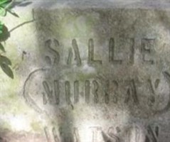 Sarah E. "Sallie" Murray Watson Sarah E. "Sallie" Murray Watson