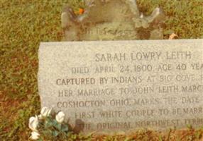 Sarah "Sally" Lowry Leith