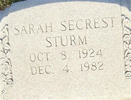 Sarah Secrest Sturm Sarah Secrest Sturm