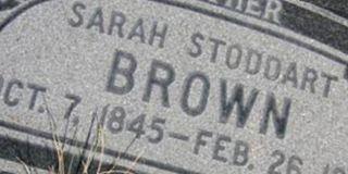 Sarah Stoddart Brown