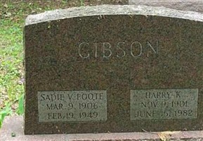 Sarah V Foote Gibson