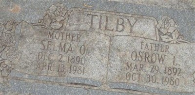 Selma Augusta Olsen Tilby Selma Augusta Olsen Tilby