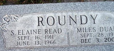 Selma Elaine Read Roundy