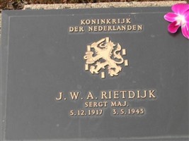 Sergt Maj Johan Willem Albert Rietdijk