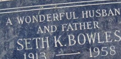 Seth K Bowles Seth K Bowles