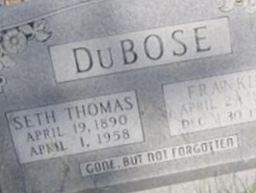 Seth Thomas DuBose Seth Thomas DuBose