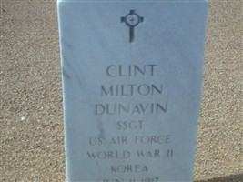 Sgt Clint Milton Dunavin
