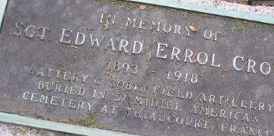 Sgt Edward Errol Crowe