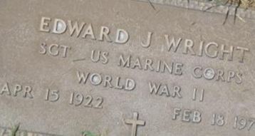 Sgt Edward J Wright Sgt Edward J Wright